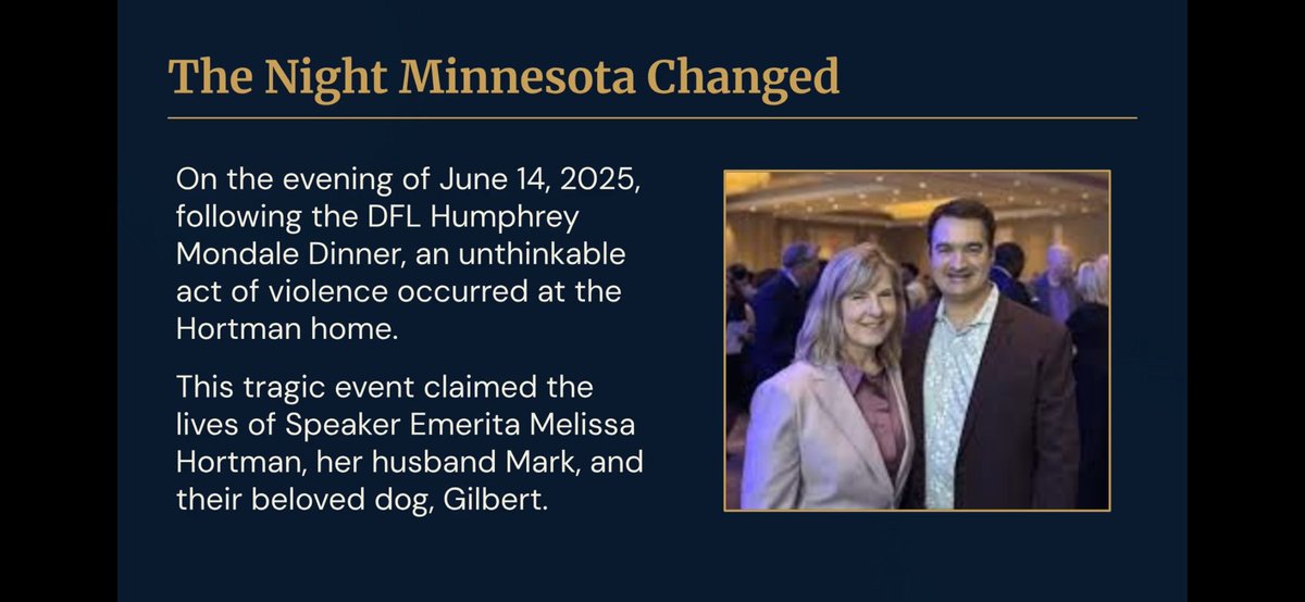 CeriEverett's tweet photo. I’ve seen several posts online about the @mngop honoring Derek Chauvin with a moment of silence at their state convention.

As the creator of the @MinnesotaDFL’s In Memoriam convention program, I’m proud to say we honored Melissa Hortman.

SO YEAH, BOTH PARTIES ARE NOT THE SAME. https://t.co/cVzrJXWmre