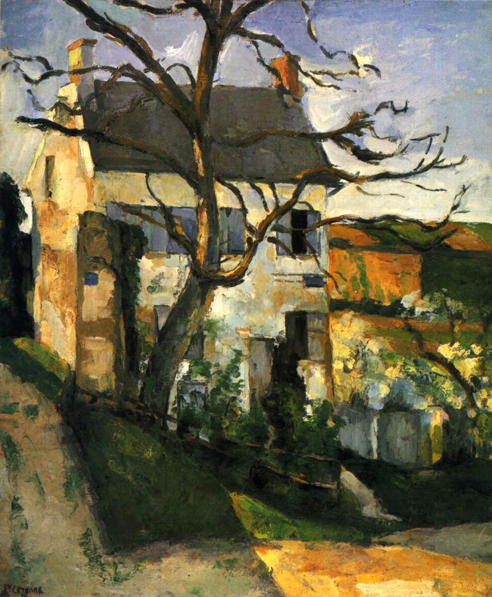 cezanneart's tweet photo. The House and the Tree #artbots #cezanne https://t.co/z6x8AdL1MN