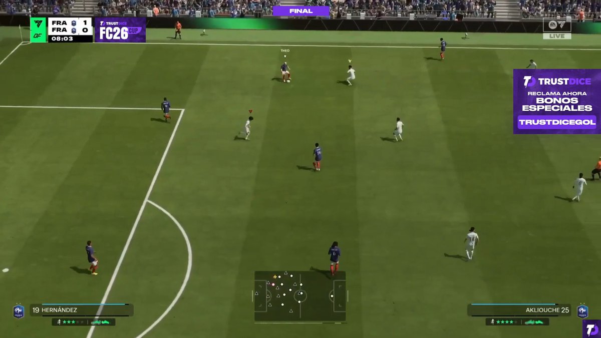 LGAplay's tweet photo. ¡GRAN FINAL! ⚽

¡Comienza el DUELO por el título de CAMPEÓN entre "Im_the_new" y "Jorgezxa"! 👏🔥

🎙: @AlvaroGolcaster &amp; @MrTavoHD 
▶ https://t.co/l4v7OEqRHT

#CopaTrustdiceFC26 https://t.co/axITmPB2ps