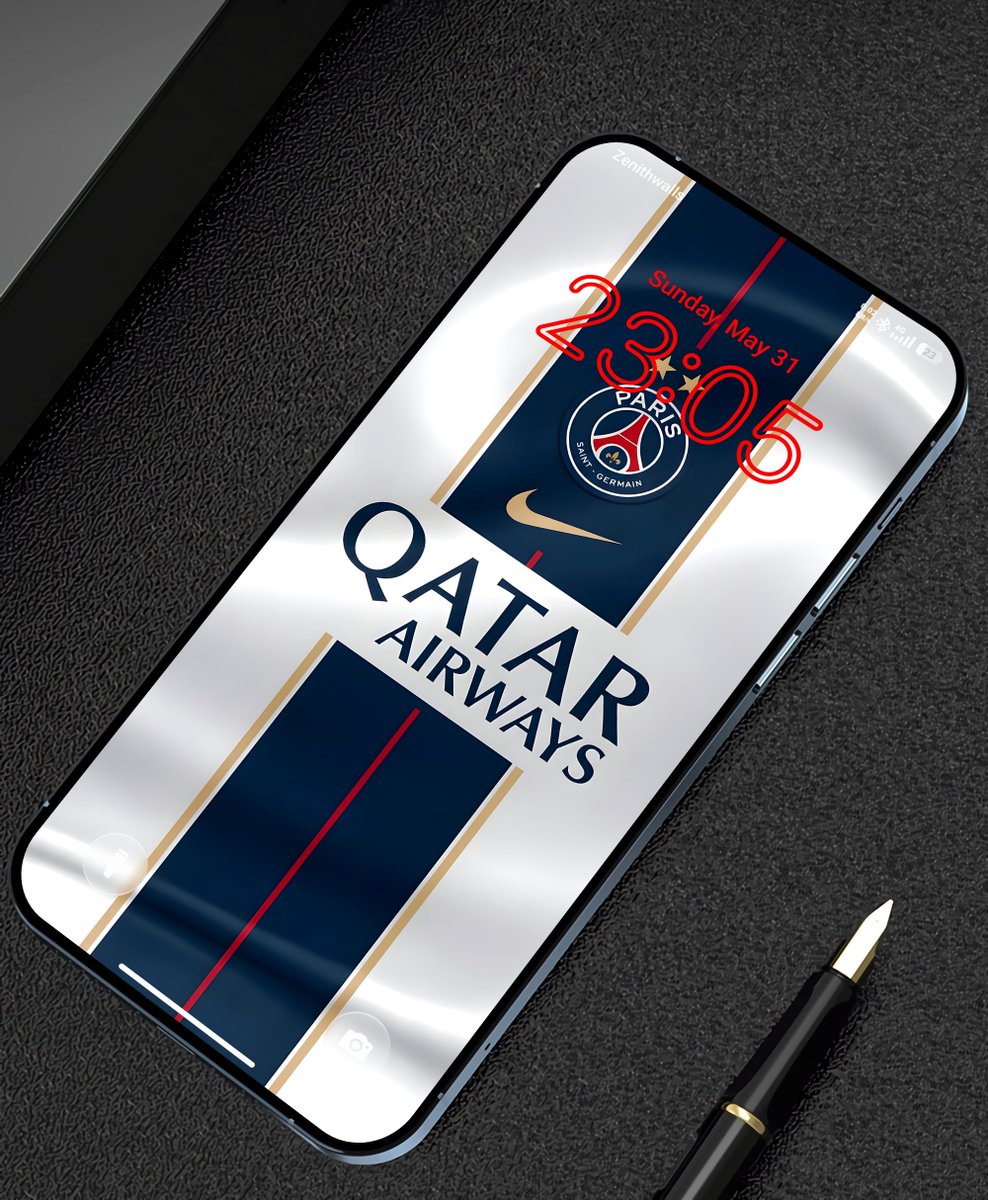 Zenithwalls's tweet photo. Fit for the Champions. ✨ A clean, high-texture 4K PSG wallpaper to celebrate the massive UCL victory. https://t.co/neFFr64qU4