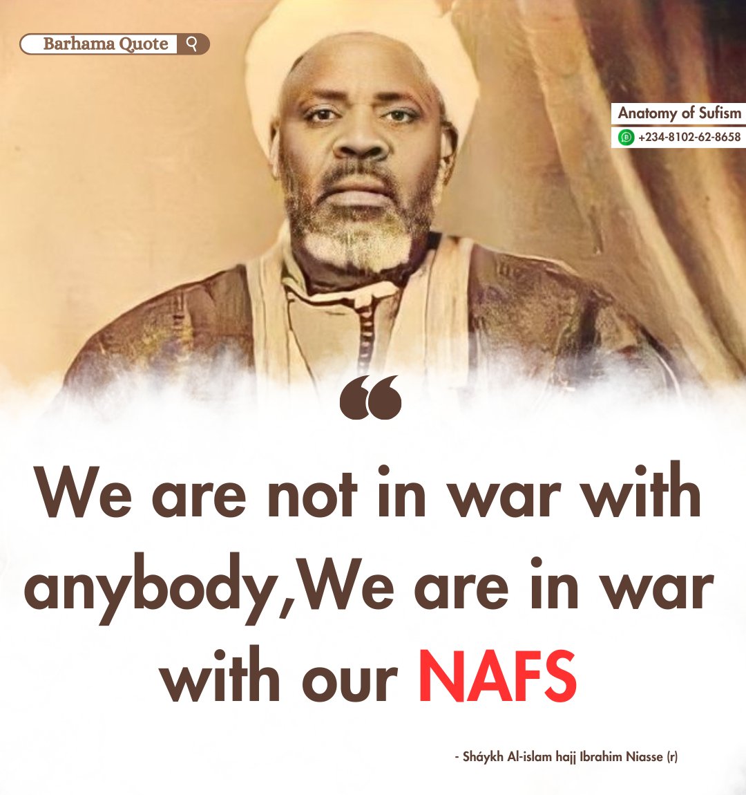 AnatomyOfSufism's tweet photo. "The greatest battle is not against people, but against the ego that calls us away from Allah. Victory over the nafs is the path to nearness to Him."

— Anatomy of Sufism https://t.co/mLWppFfExV