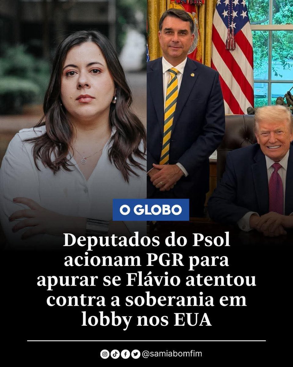 arc_maiana's tweet photo. Flávio Bolsonaro é aliado de Bacelar e TH Joias, deputados do Rio de Janeiro presos por serem o braço político aliado do Comando Vermelho. Antes de ser preso, Bacellar era o candidato do grupo de Flávio ao governo do RJ.

Esse mesmo Flávio condecorou Adriano da Nóbrega, miliciano carioca, e empregou sua mãe e sua esposa em seu gabinete. As relações da família Bolsonaro com o crime organizado são antigas, fundantes. Quando na presidência, não moveram uma palha para combater e desmontar esses grupos com inteligência, pelo contrário. 

O interesse da familícia é abrir margem para intervenção estadunidense no Brasil, sabotar a nossa soberania e democracia, como já fizeram com o tarifaço. Desesperados, querem também tirar o foco do escândalo dos milhões do Vorcaro! Nós queremos investigação e ações inteligentes e contundentes contra os envolvidos no escândalo do Banco Master e contra todas as organizações criminosas, feitas pelos órgãos brasileiros!

É por isso que assino esta representação exigindo investigações a este lesa-pátria, ela é encabeçada por Fernanda Melchionna e conta com o apoio também de Luiza Erundina, Heloísa Helena, Luizianne Lins e Tarcísio Motta.
@samiabomfim 
#Traidordapatria