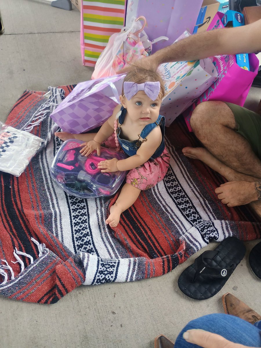 Scott7124's tweet photo. Our granddaughter Jazzy has turned 1. https://t.co/WFfkim7rG9