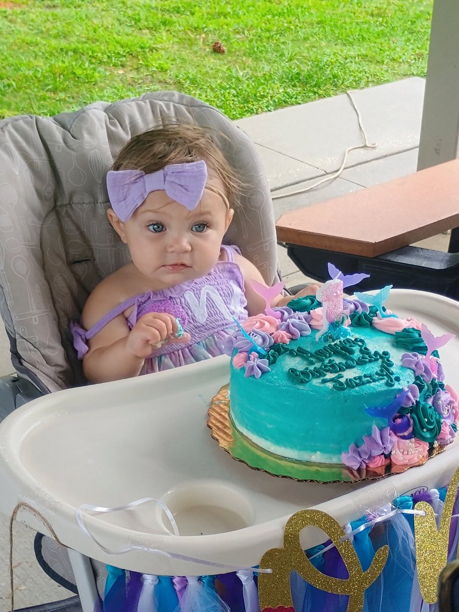 Scott7124's tweet photo. Our granddaughter Jazzy has turned 1. https://t.co/WFfkim7rG9