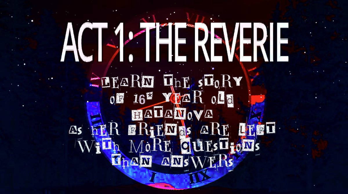 MediaMalleolus's tweet photo. " And as they looked to the stars, they begin to wonder;  
  Is there a world out there where I can feel happy? " 

ACT 1: THE REVERIE 
Beginning soon. (maybe in a week or so) 

We will see you soon, intruders.
#mediamalleolus https://t.co/77yZqg3I9z