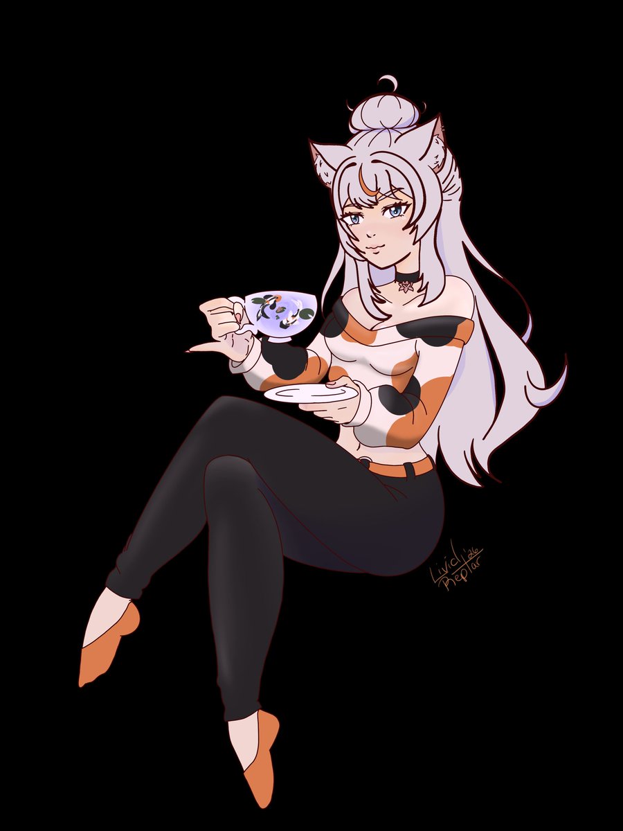 calikoi_VT's tweet photo. Thank you @LividReptar for the amazing art 🥰💅🏻 love the koi cup details! #Calikoiart https://t.co/xb1u7OTYtY