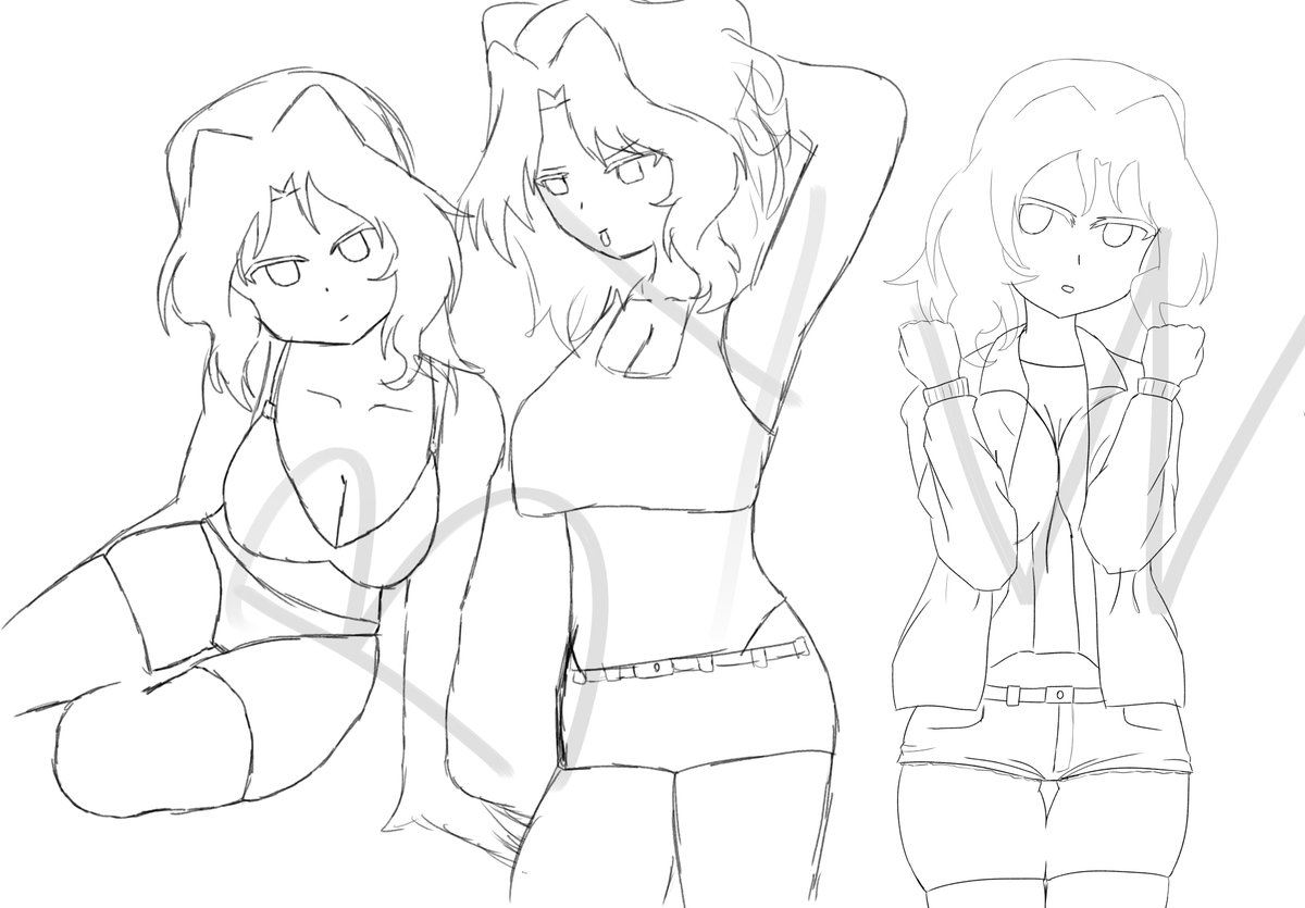 BYW0709's tweet photo. my next 3 part artwork's sketch!
Maybe i'll make it a 4 part one. https://t.co/Q9x54FuiLD