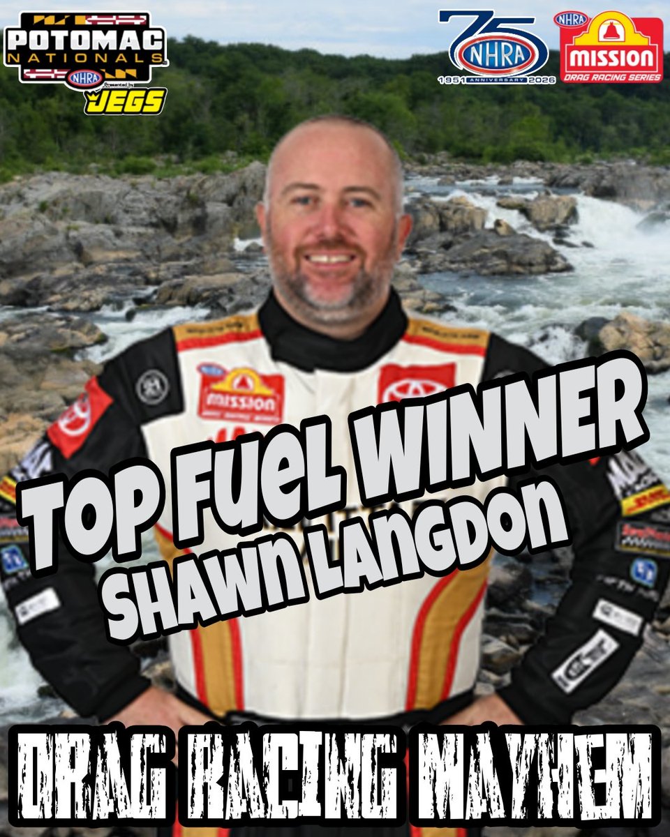 Dragracemayhem's tweet photo. SHAWN LANGDON GETS HIS 3RD WIN IN A ROW !

#NHRA #PotomacNats https://t.co/GACHDPKxbi