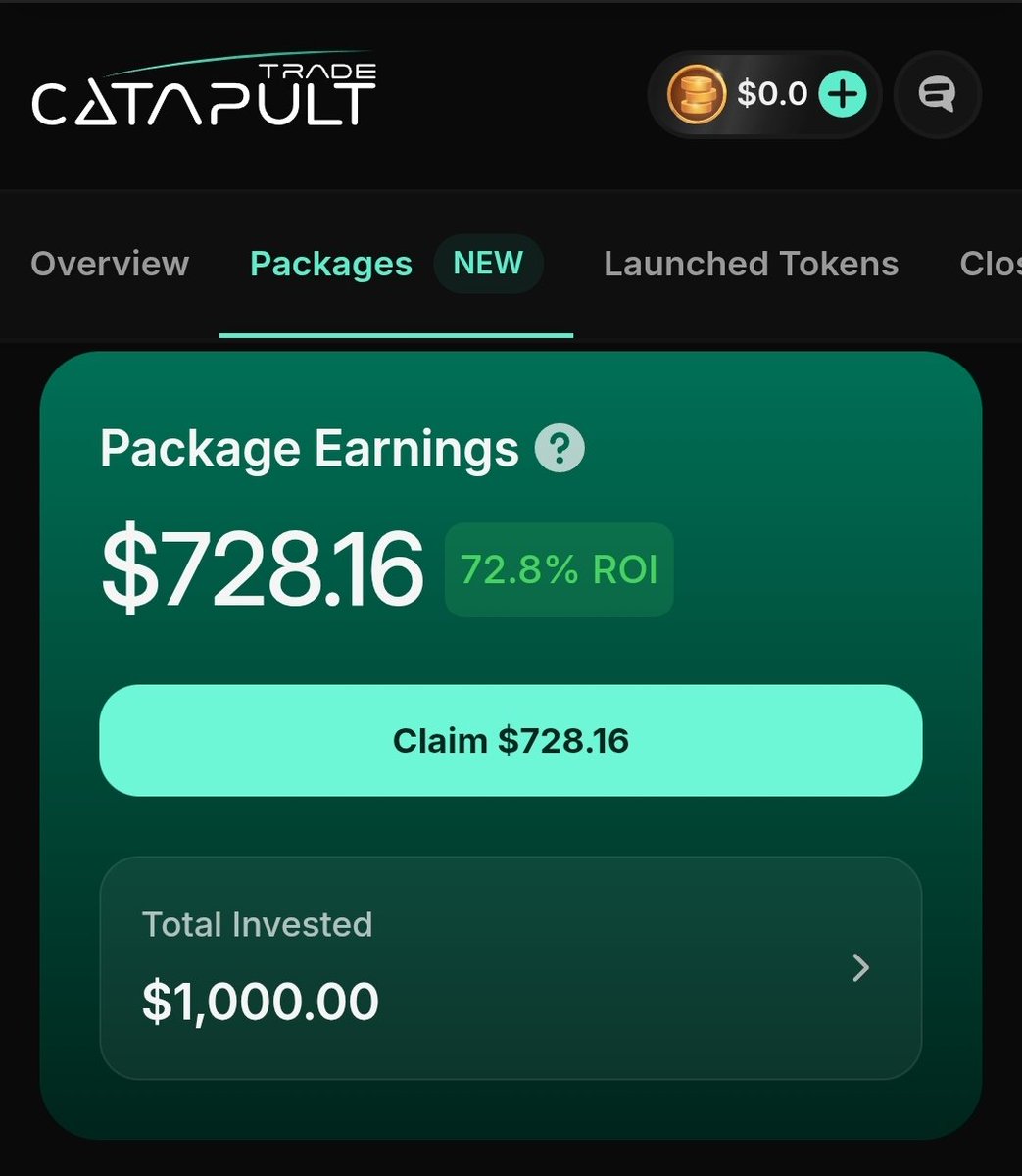 millionXoff's tweet photo. Day 18 on CATAPULT
Earned 72.8% so far
Instant withdrawals!
No freezing of your funds!

Every crypto enthusiast should be here:
https://t.co/YxpTcJFJio https://t.co/8pLQTor7zU