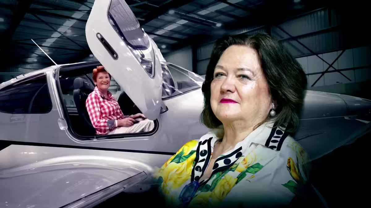 TheUnOz's tweet photo. BREAKING: Hancock Prospecting names Pauline Hanson their Employee of the month, after the Senator nicked off from Parliament to spend a week on tools helping out billionaire, Gina Rinehart. #auspol https://t.co/9SGmLB4zSs