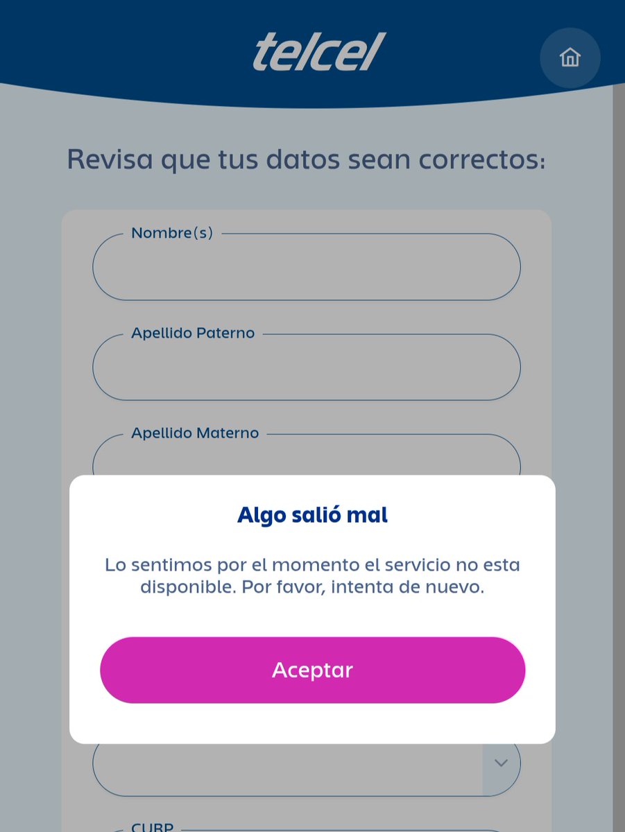 Romerinho_pro's tweet photo. @Telcel @fcjuarezoficial Le pidieron prestados los becarios de sistemas a BBVA o por qué tan mediocre la plataforma para el registro de líneas @Telcel @IFT_MX https://t.co/LzdqhBwBER