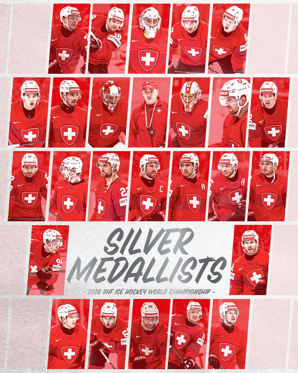 SwissIceHockey's tweet photo. 🥈 https://t.co/gne0818EW6