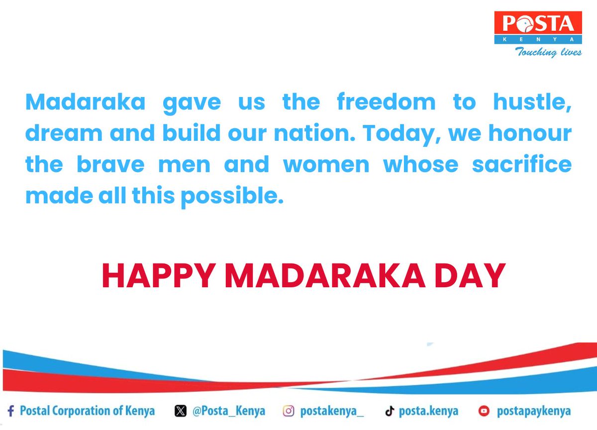 KenyaPmg's tweet photo. Happy Madaraka Day 🇰🇪🇰🇪 https://t.co/4Fb0pRJW29