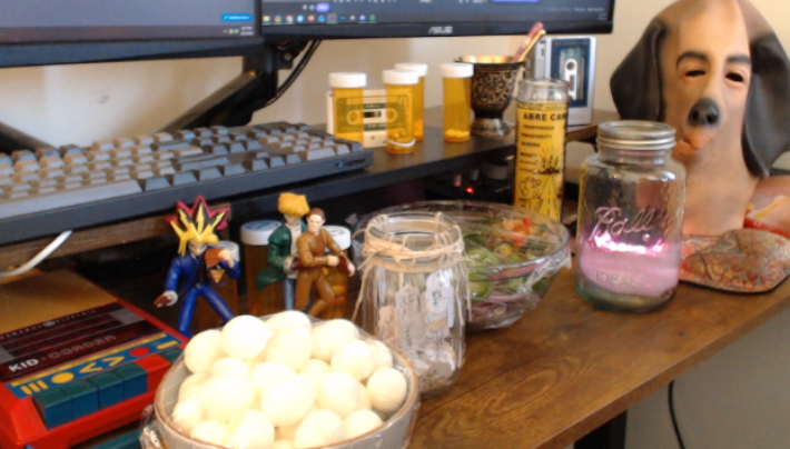 Regaulity's tweet photo. Important stream I'm going to convert everyone who has ever pissed me off into an egg and I'm going to pickle them in a jar. Also retro game where you drive tanks and put guns on dogs and make them fight, normal gaming chill retro vibes normal.

https://t.co/RAAo26F5zy https://t.co/Do13yQL6aS