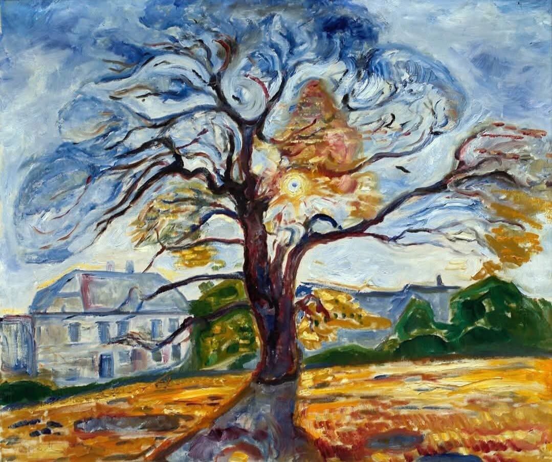 DanBerthod's tweet photo. Edvard Munch
The Oak, 1906 https://t.co/PZVBgUnRdK