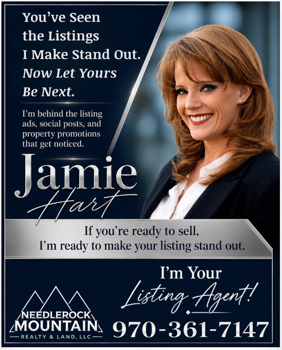 NeedlerockHart's tweet photo. Thinking about selling? Let’s talk.
Jamie Hart
Needlerock Mountain Realty &amp; Land, LLC
236 Grand Ave, Paonia, CO
970-361-7147 cell
jamie.needlerock@gmail.com https://t.co/5zhK0Hfxtm