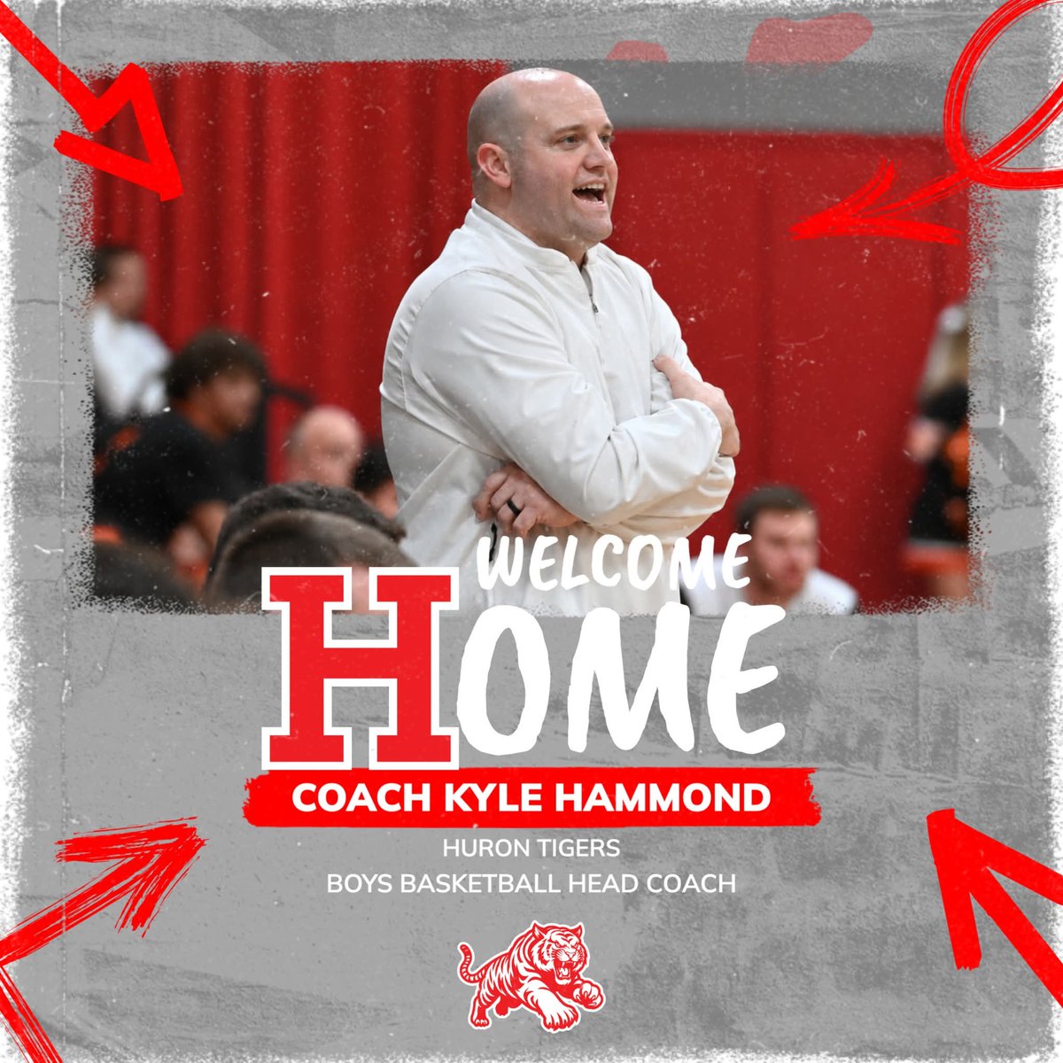 OHSFBMedia's tweet photo. Huron City Schools name Kyle Hammond boys head basketball coach, pending BOE approval. @huronschools @HCSTigers https://t.co/w9jryYkD8t
