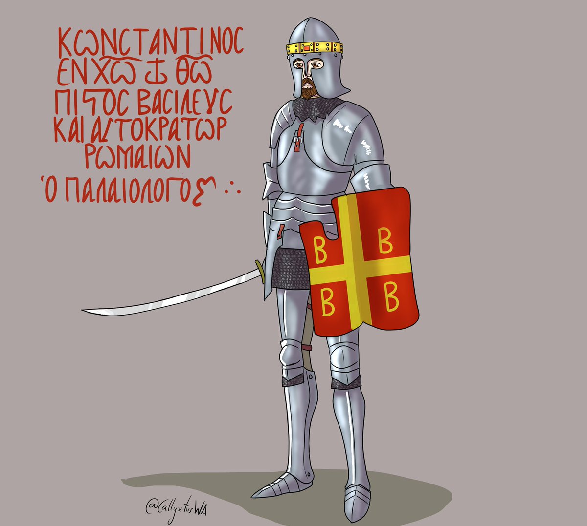 CallyxtusWA's tweet photo. Constantine XI, the last Roman Emperor 🦅☦️ https://t.co/uRHRoDXI7p