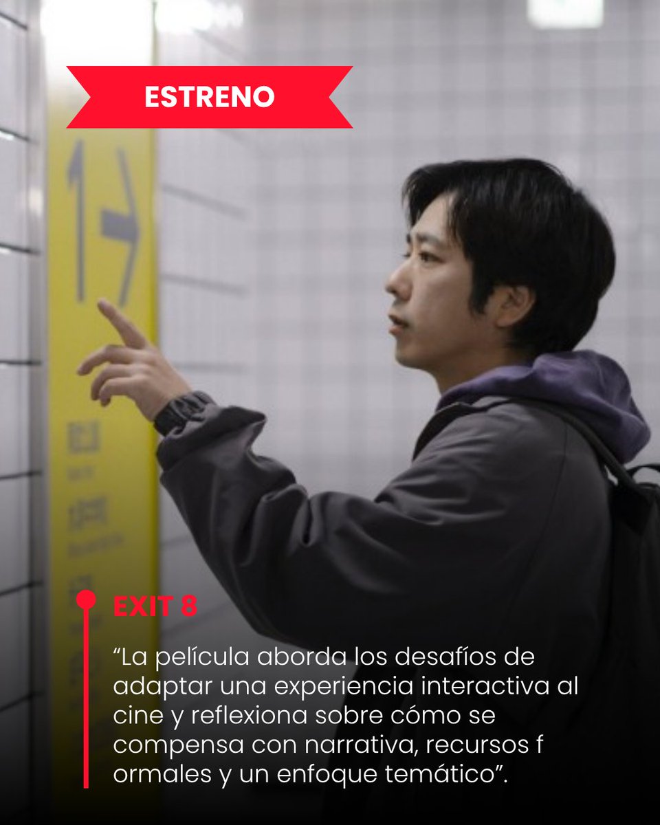 funcinemamdq's tweet photo. ESTRENO 🎬 #Exit8 de Genki Kawamura: ⭐⭐⭐⭐⭐⭐ (6/10) para Franco Denápole
✍️ https://t.co/fPW9dY9vJy
#8BanDeguchi #GenkiKawamura #KotakeCreate #KazunariNinomiya #YamatoKochi #NaruAsanuma #KotoneHanase #cine #películas #movies #videojuegos https://t.co/0zTEV1caXA