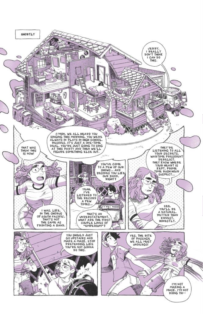 BostonComics's tweet photo. Boston #Comics Roundtable quote of the day: ”Space is very expensive in comics. There’s only so much story that you can fit in a 200-page book. A 200-page novel vs. a 200-page comic is a very different thing.” —Nicole Goux https://t.co/zgxEeY71cs https://t.co/499zJjagb3
