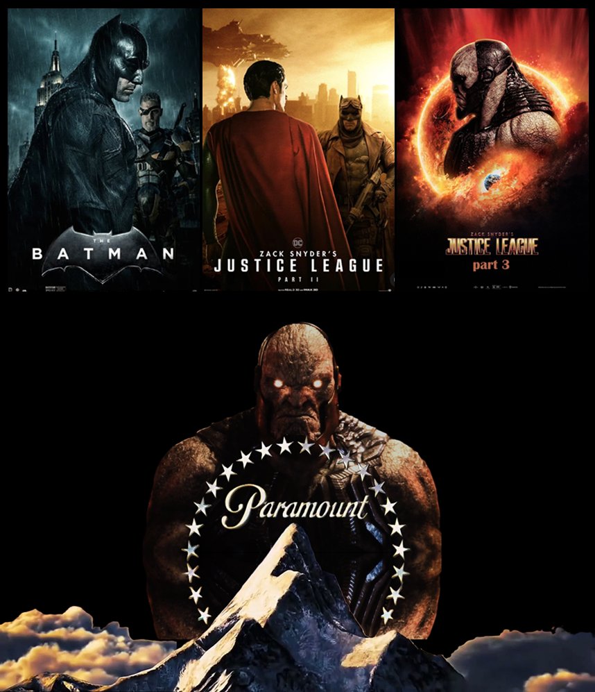 restoreZSJL's tweet photo. @ParamountPics needs to lock in as soon as they can and #RestoreTheSnyderVerse.

$4 billion sat there waiting to be made at the box office.

#MakeTheBatfleckMovie to get things started, and you'll see tge money start to poor back in to DC movies. https://t.co/8iwATacklI