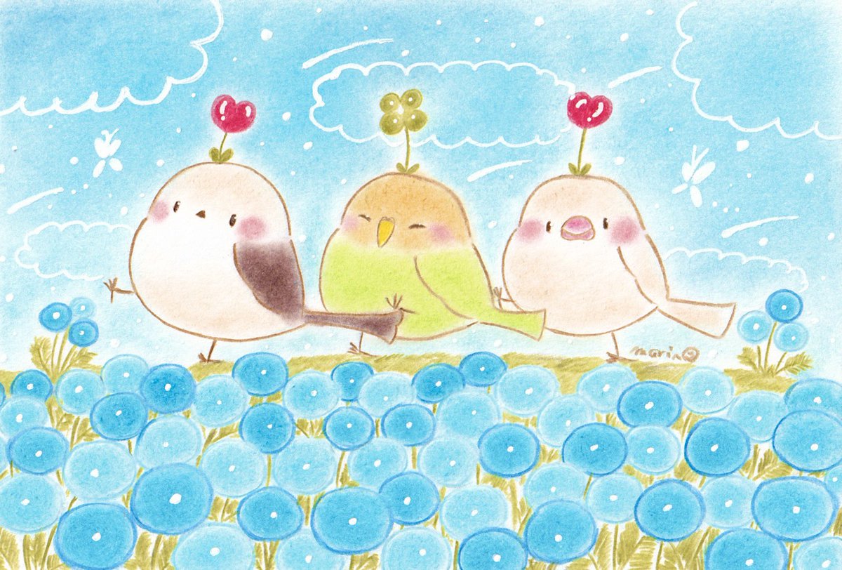 今日から6月ですね☺️✨ 素敵な日となりますように🍀 #1日1絵