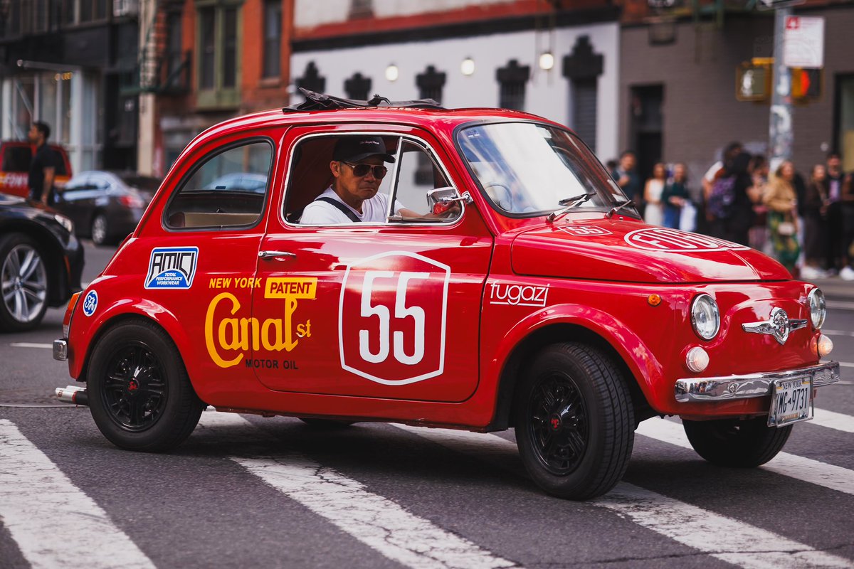 IssaKhari's tweet photo. Spotted @fugazi Classic red Italian Fiat 500. https://t.co/fm6xrJyeuj