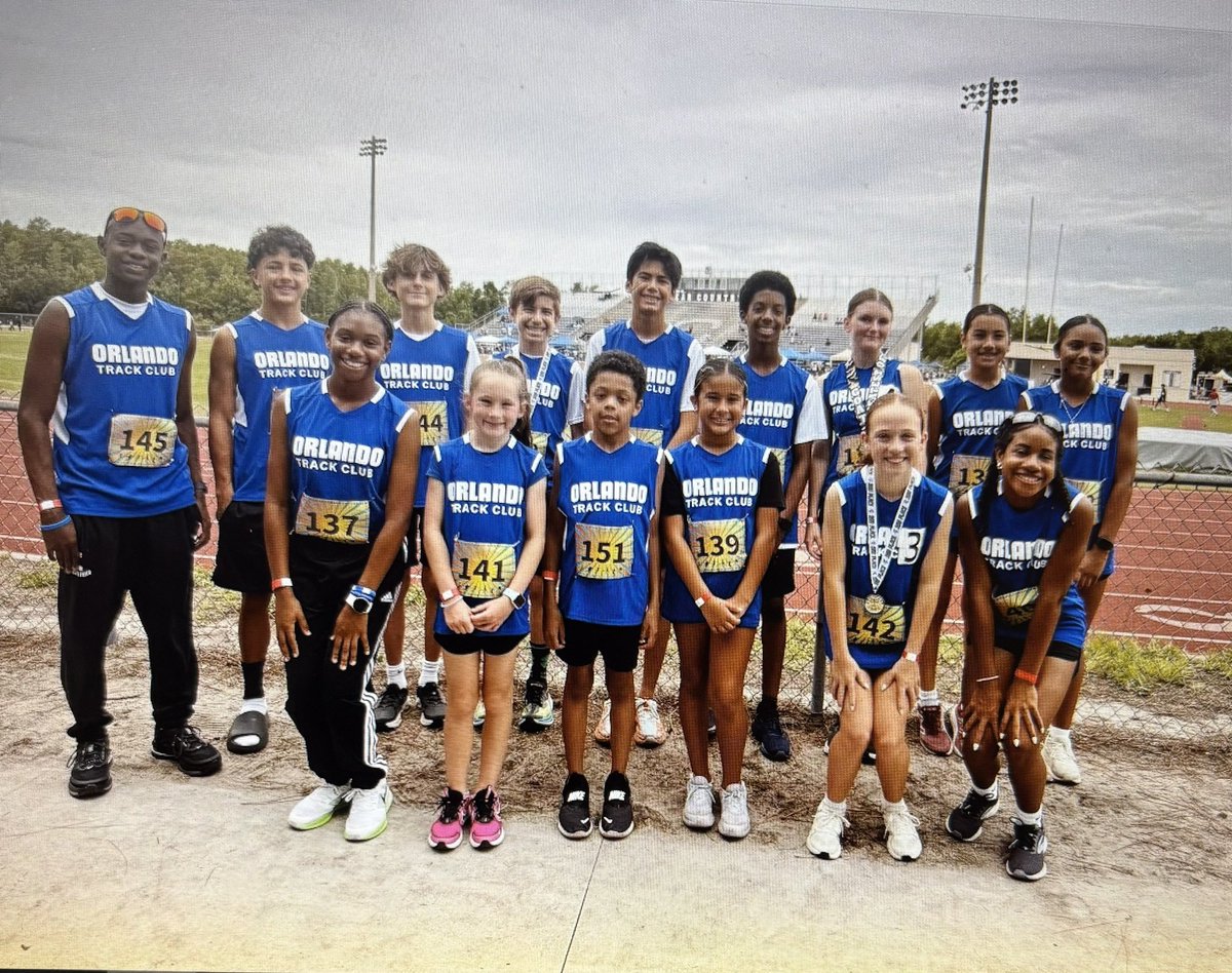 OrlandoTrack's tweet photo. 18 athletes, 39 events, 22 medals, 6 PR's, 25 first timed events with OTC and countless memories. Fantastic job. Can't wait for next week!!! https://t.co/nTKPewUDo7