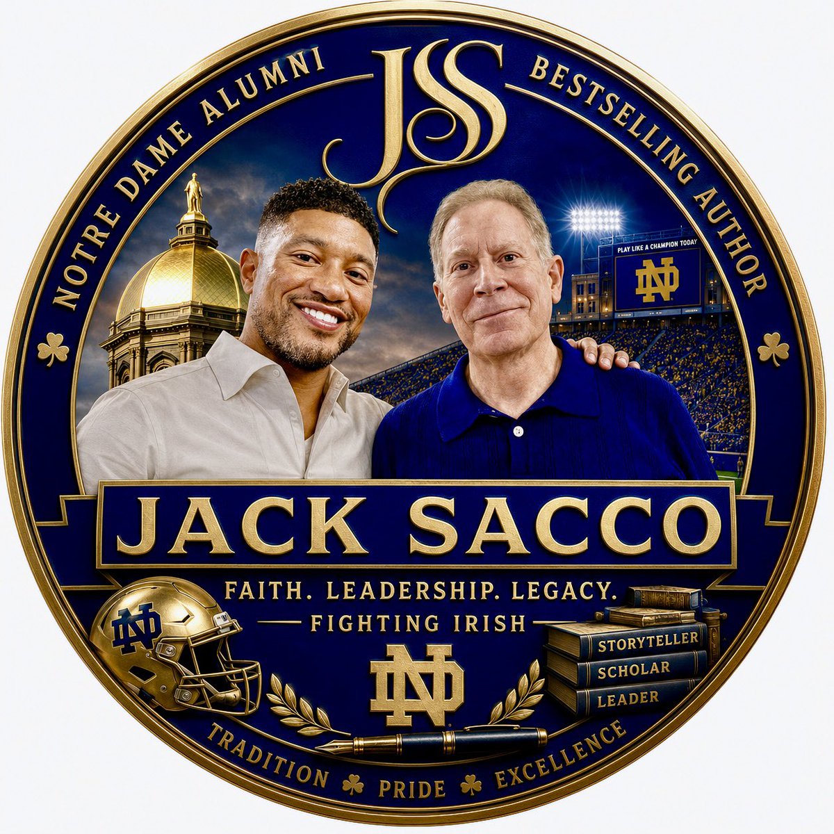 JackSacco's tweet photo. Wow! Special thanks to @ESullivan85213 for creating this awesome logo! ☘️ Great work, Sully! 🏆🏈 https://t.co/dooImyd2RN