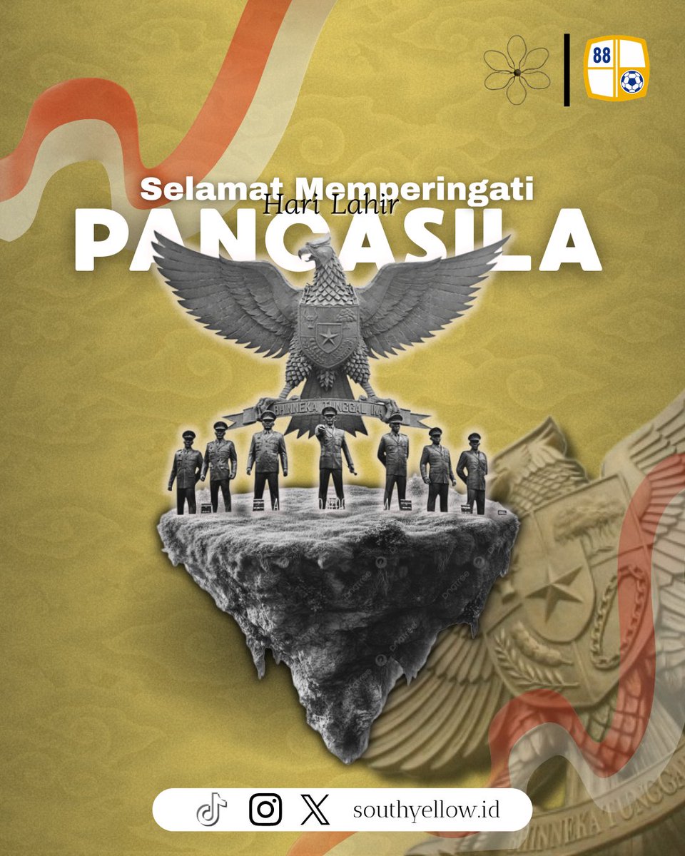 infobarito88's tweet photo. Selamat Memperingati Hari Lahir Pancasila💛

#baritoputera #wasaka https://t.co/ZxhTik2Mxl