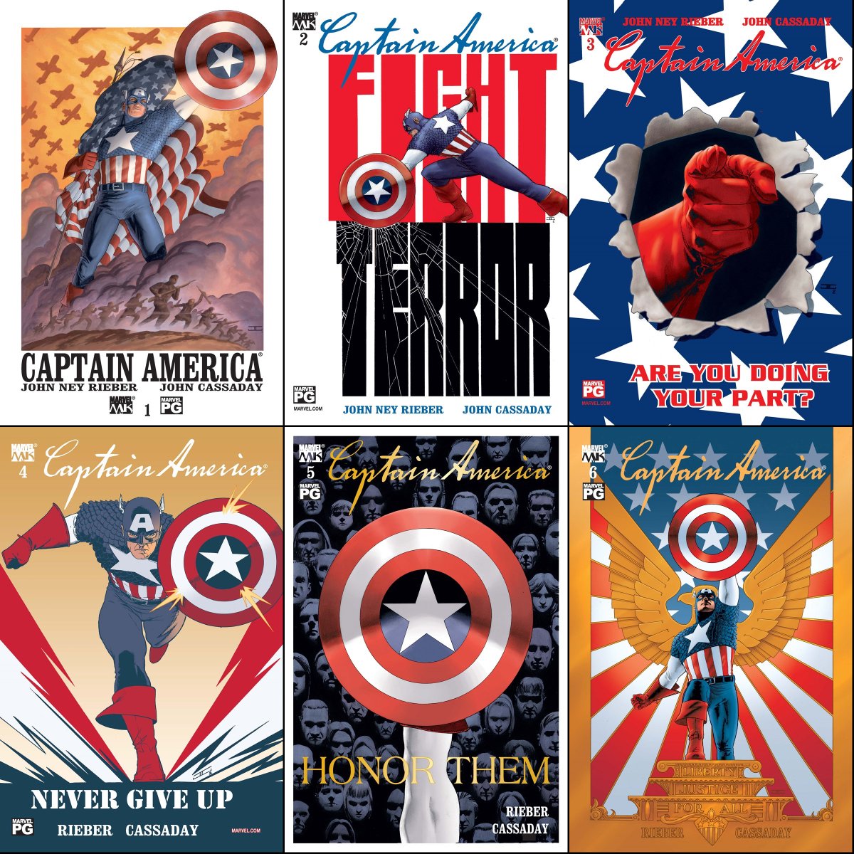 ClassicMarvel_'s tweet photo. Captain America #1-6 from April-December 2002. https://t.co/MF01gBp3KI