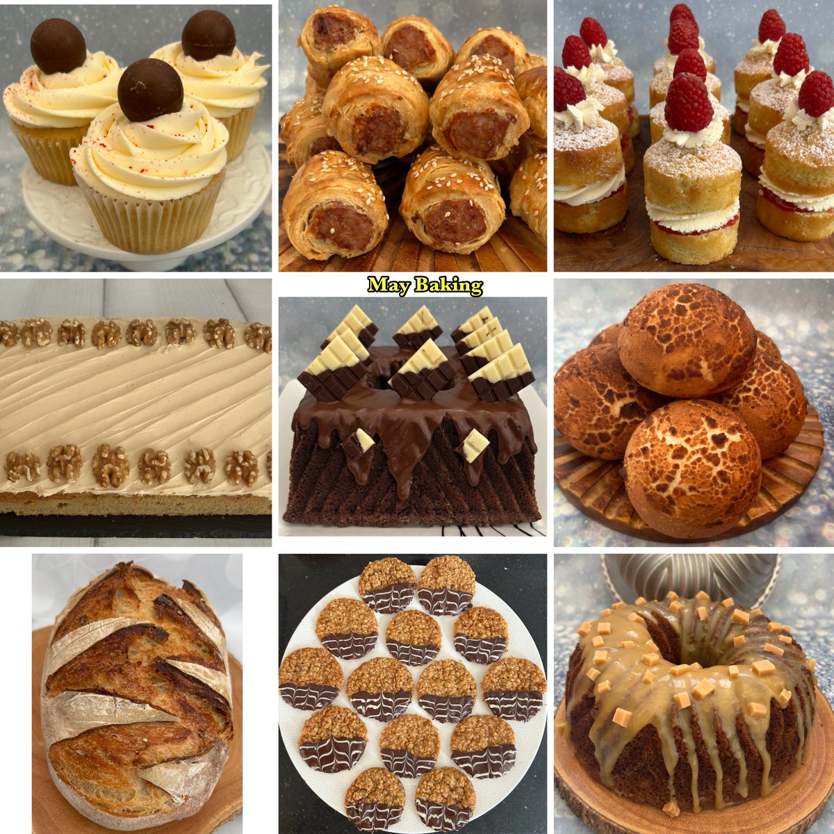 Rob_C_Allen's tweet photo. And that’s another month gone. Quick selection of some of my bakes from May. https://t.co/wX4FhNXTlC