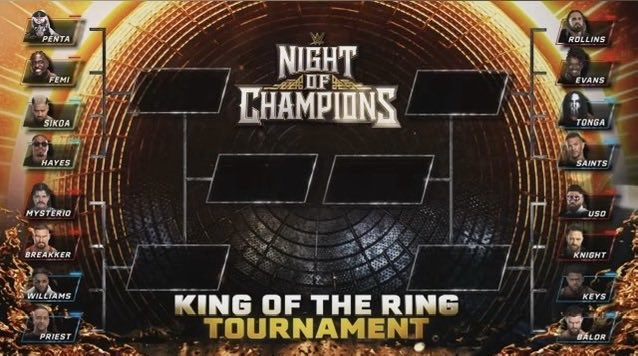 justgee92's tweet photo. The brackets for king and queen of the ring !!! https://t.co/kaxMQJ01j2