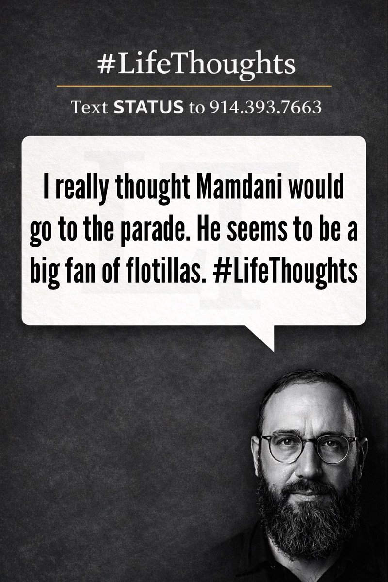 AvrumyJ's tweet photo. I really thought @NYCMayor would go to the parade. He seems to be a big fan of flotillas. #LifeThoughts #israel https://t.co/6Joz4U1bOi
