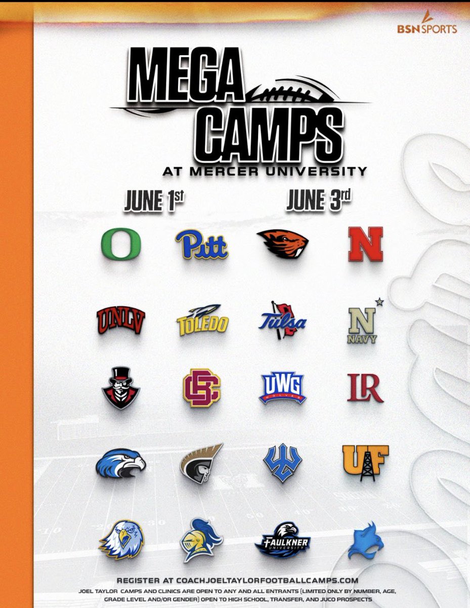 ChristianG_QB's tweet photo. I will be at the Mercer Mega camp tomorrow https://t.co/Z9iTfdEPH2
