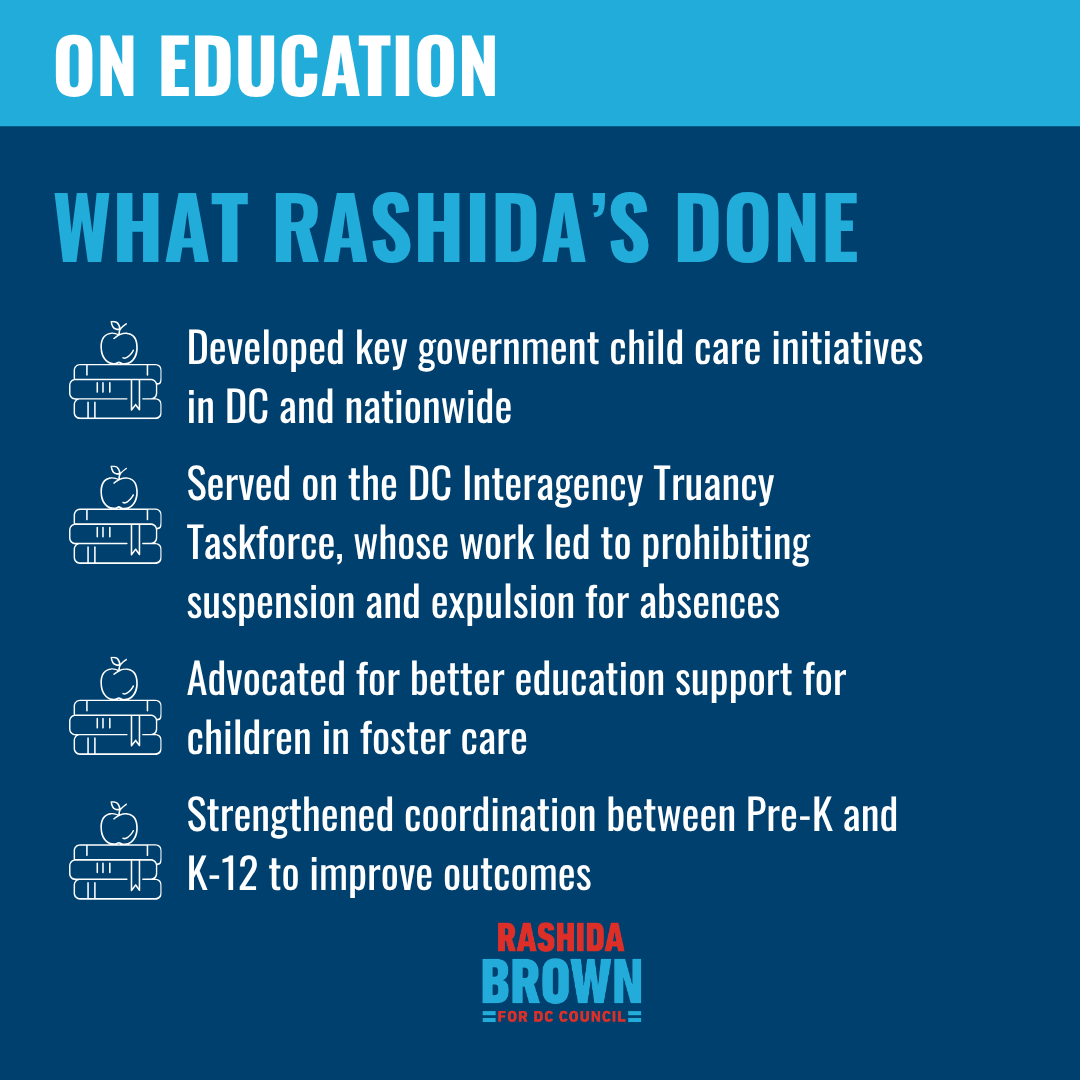 rashidaforward1's tweet photo. I’ve spent my career fighting for children &amp; families and know what students need to succeed. I’ll champion teachers, center their voices and ensure every family has access to high-quality education—from early childhood to career. My ed policies: https://t.co/CDQXyUuhza https://t.co/dPyYzAcxfw