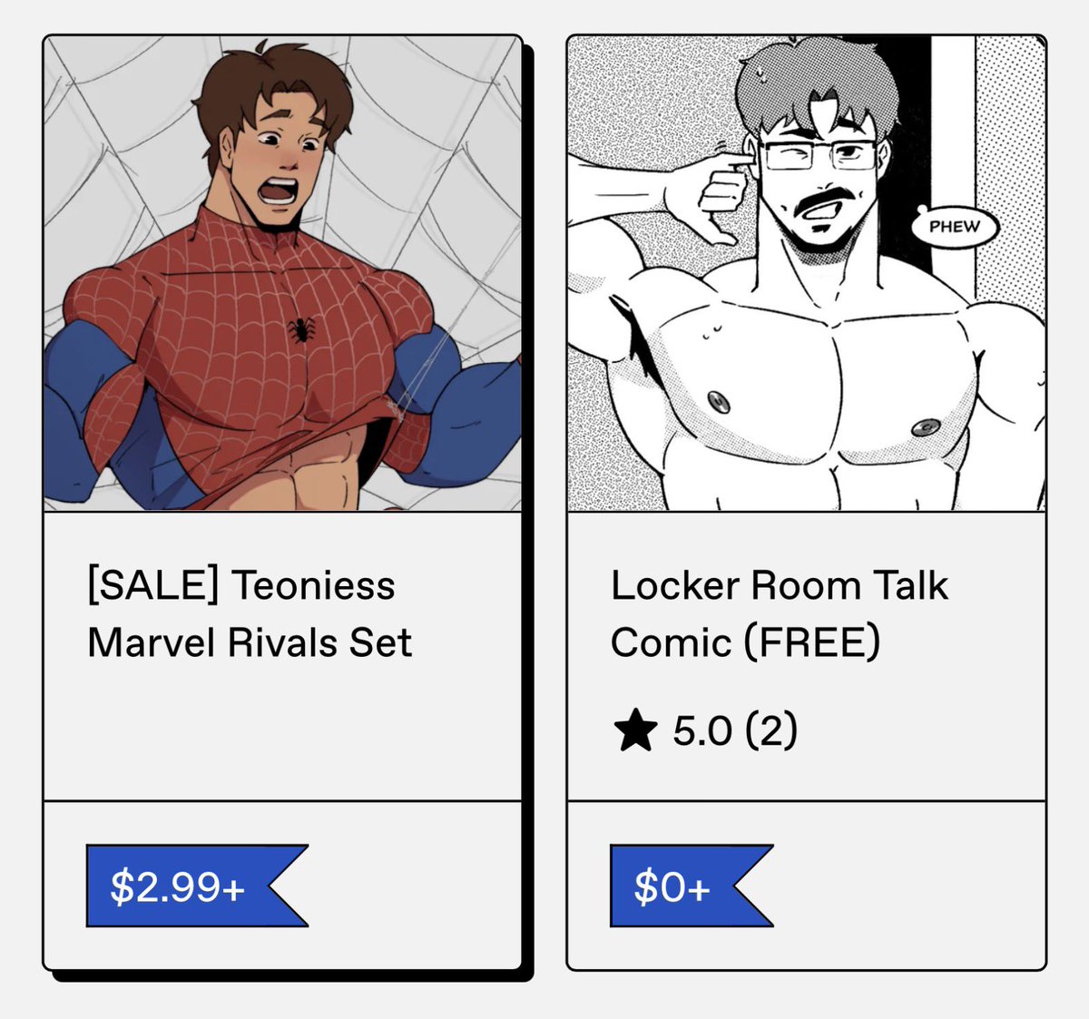 teoniess's tweet photo. [LIMITED SALE] Marvel Rivals NSFW Set on sale for the first 10 people to purchase 😳

only on: https://t.co/NszKFbZ1uw https://t.co/nxmZLdVuUo