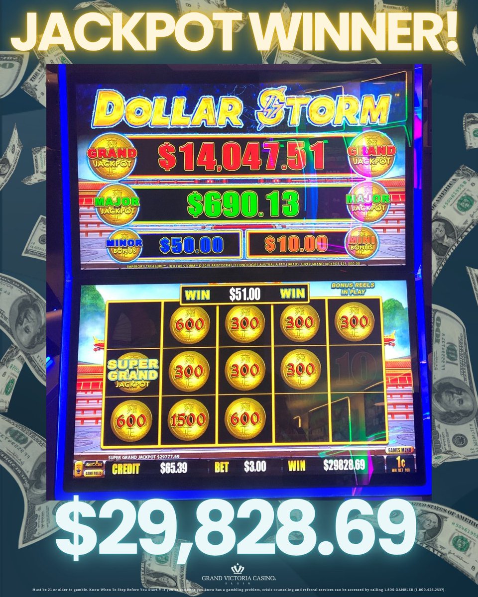 GVC_Elgin's tweet photo. Congrats to this lucky Caesars Rewards member on their recent jackpot! 
+21. Gambling problem? Call 1.800.GAMBLER. (1.800.426.2537) https://t.co/guLya4NqCA
