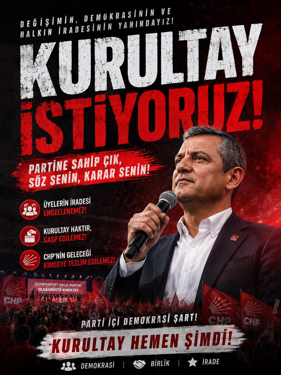 incecitayfa's tweet photo. Haydi! İmzalardan önce sesimizi bir kez daha gür bir şekilde duyuralım!

Kurultay istiyoruz! https://t.co/FMNf6D4h1r