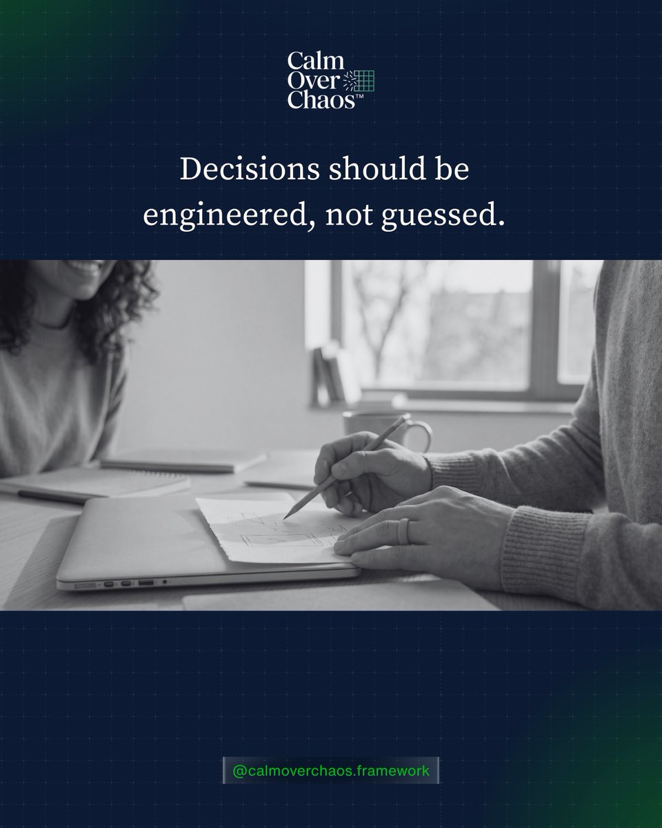 YoungYancy's tweet photo. Good decisions rarely happen by accident.

Structure reduces guesswork, emotional noise, and unnecessary chaos.

Think systematically.

#CalmOverChaos https://t.co/K7MQ2fPZE7