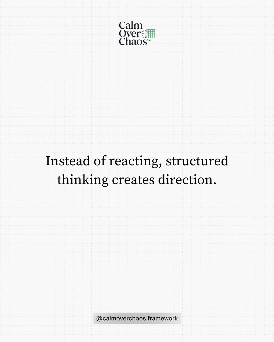 YoungYancy's tweet photo. Good decisions rarely happen by accident.

Structure reduces guesswork, emotional noise, and unnecessary chaos.

Think systematically.

#CalmOverChaos https://t.co/K7MQ2fPZE7