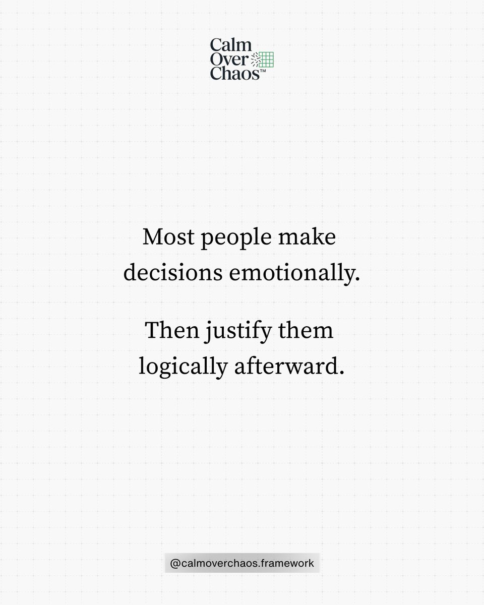YoungYancy's tweet photo. Good decisions rarely happen by accident.

Structure reduces guesswork, emotional noise, and unnecessary chaos.

Think systematically.

#CalmOverChaos https://t.co/K7MQ2fPZE7