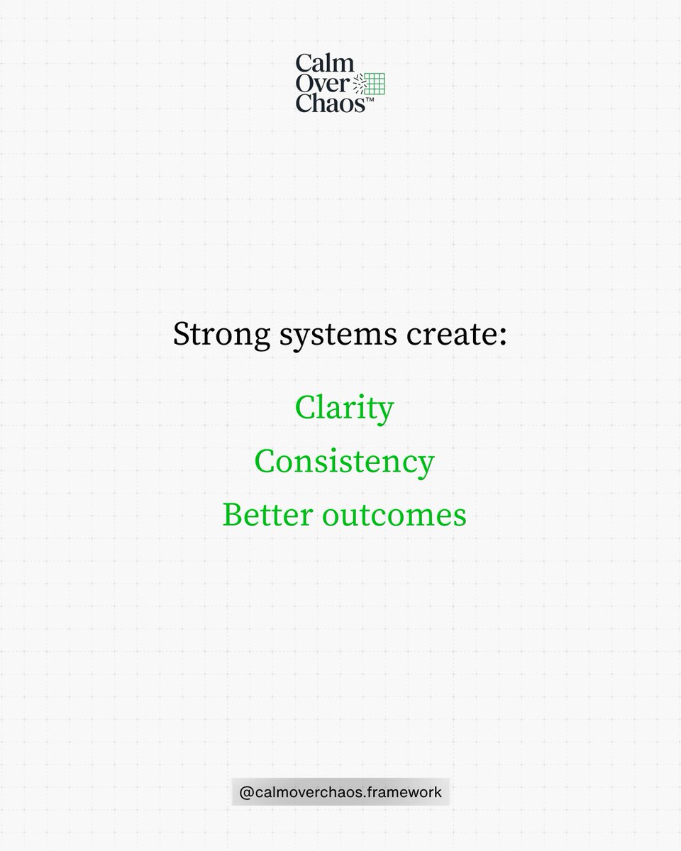 YoungYancy's tweet photo. Good decisions rarely happen by accident.

Structure reduces guesswork, emotional noise, and unnecessary chaos.

Think systematically.

#CalmOverChaos https://t.co/K7MQ2fPZE7