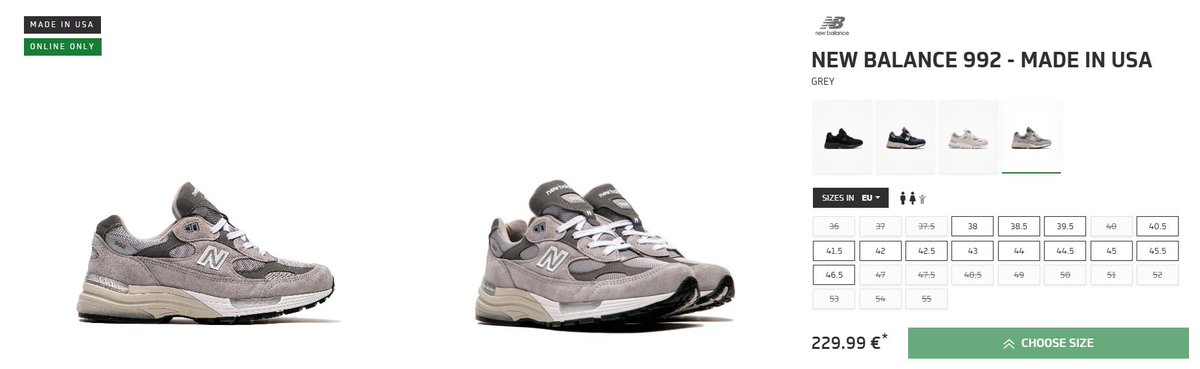 more_sneakers's tweet photo. Restock + Now live ON SALE with 22% OFF
The classic New Balance 992 'Grey' - Made in USA on AFEW
Use code SUM22
AD➡️ https://t.co/GZAcgF6L71 https://t.co/pEYAyH1sU9