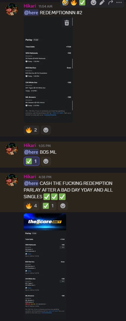KDeezBETS's tweet photo. Love to end off a sunday with NICE PARLAY CASH in the discord.

the boys ate today! https://t.co/59OrWXrbpg