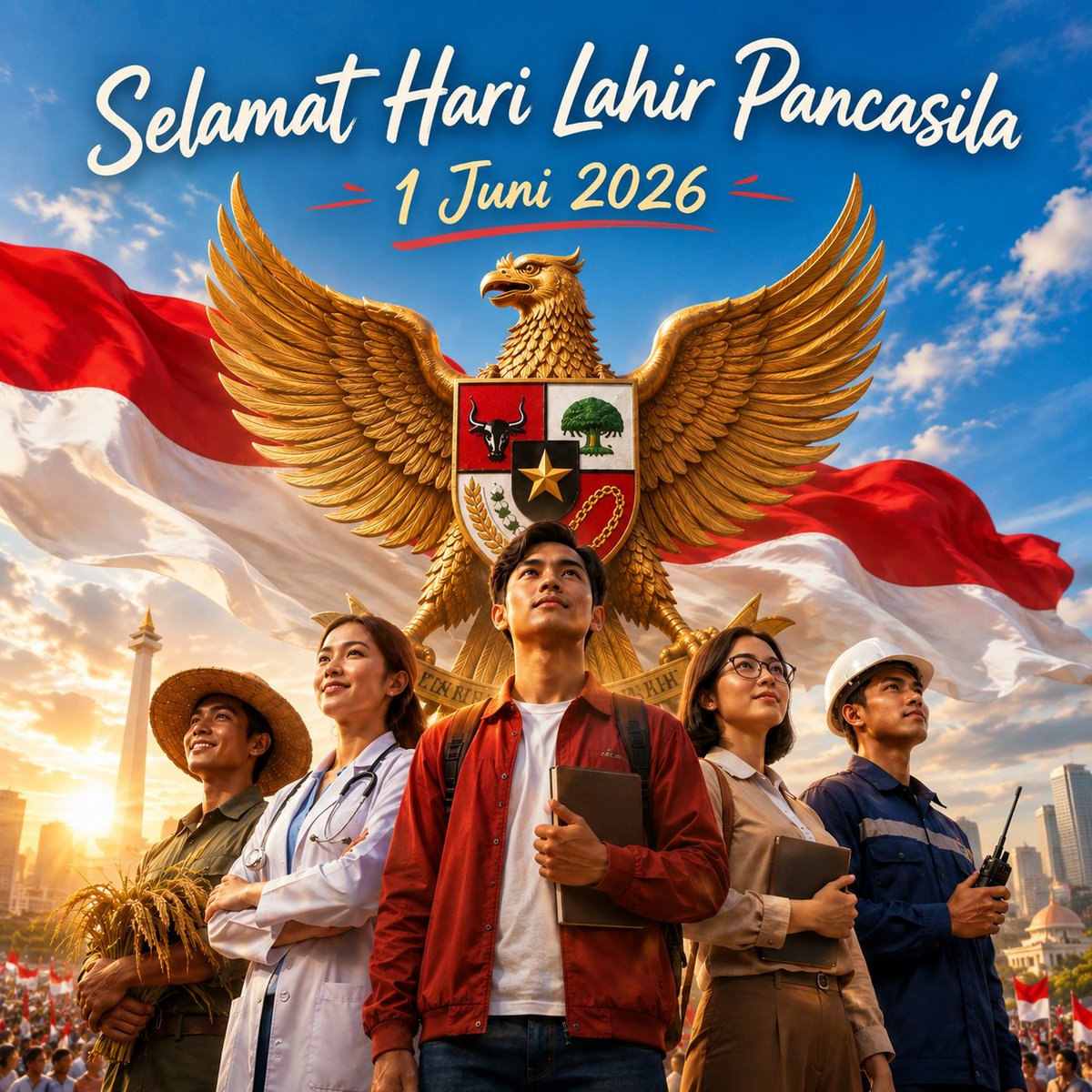 elektro_its's tweet photo. Selamat Memperingati Hari Lahir Pancasila 1 Juni 2026 https://t.co/bd5bF95D8h