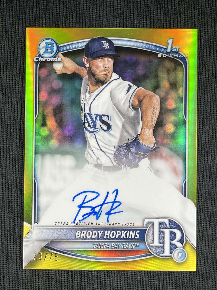 pecantowncards's tweet photo. 🚨Day 2 - #PecantownStacks 🚨

🔥$145 - Brody Hopkins 1st Yellow Auto /75🔥

💥Sales ends 6/3! Pay after sale &amp; stack deals as long as you want!
📦Free shipping on orders $75+!
📌Check out pinned tweet for details! https://t.co/bPRPUtznxb