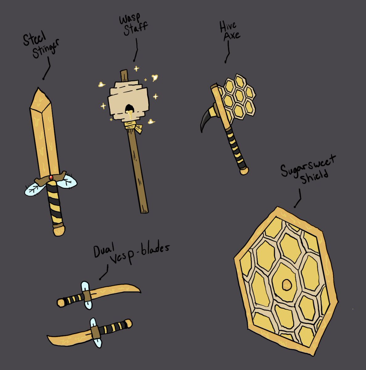 AvlonWizard's tweet photo. @Catcocomics I too am making hytale mod, seeing your tool shoot fire made me think how cool it would be if my shield shot bee swarms or something is all https://t.co/0FO4S1sRm2