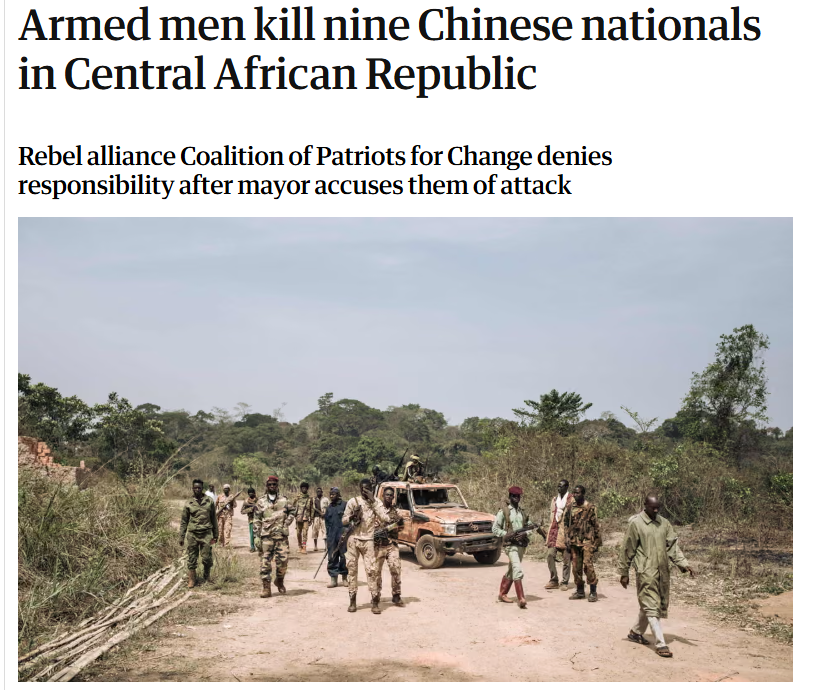heinox64428's tweet photo. The amount of pigs I've seen with this weird fantasy of Chinese imperialism in Africa. Not only do the chinese get done dirty in Africa constantly, they literally ran away when they had to face African rebels lmao. https://t.co/lWK4i0aERP