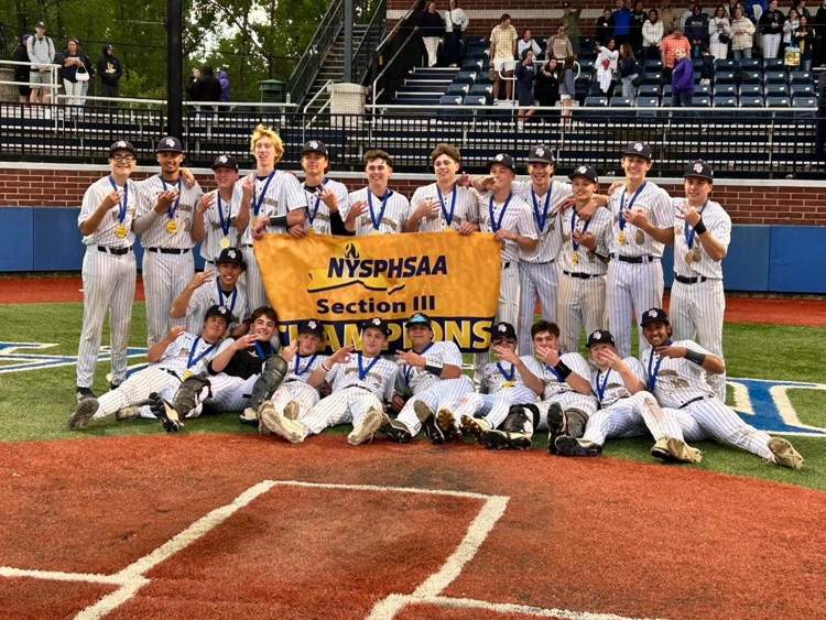 WestGeneseeCSD's tweet photo. West Genny Boys Baseball team are Section 3 Class AA Champions!!!! Congratulations! 💙💛🐾⚾️ https://t.co/lYnv6f5Ylv